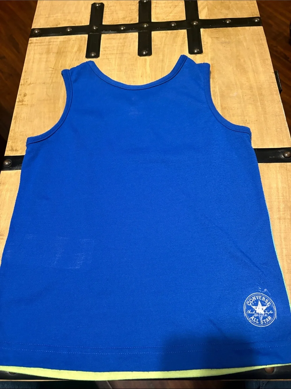 Converse Boys' Blue-Green Ombre Tank Top with Star Logo